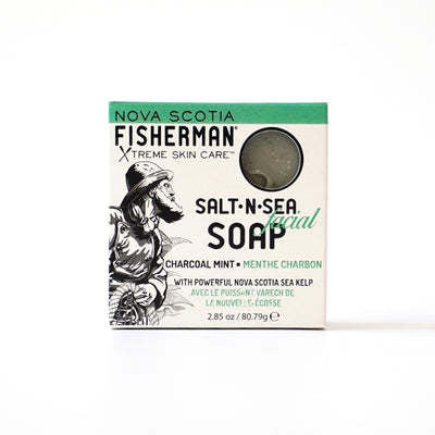 Nova Scotia Fisherman(ﾉﾊﾞｽｺｼｱﾌｨｯｼｬｰﾏﾝ) - Facial Soap Charcoal Mint 80ｸﾞﾗﾑ